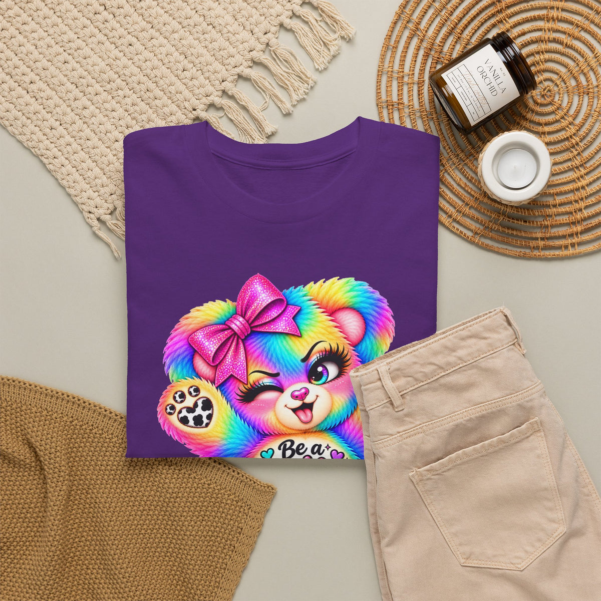 MooStache Sassy Bear Unisex Tee | Nice Human Bear