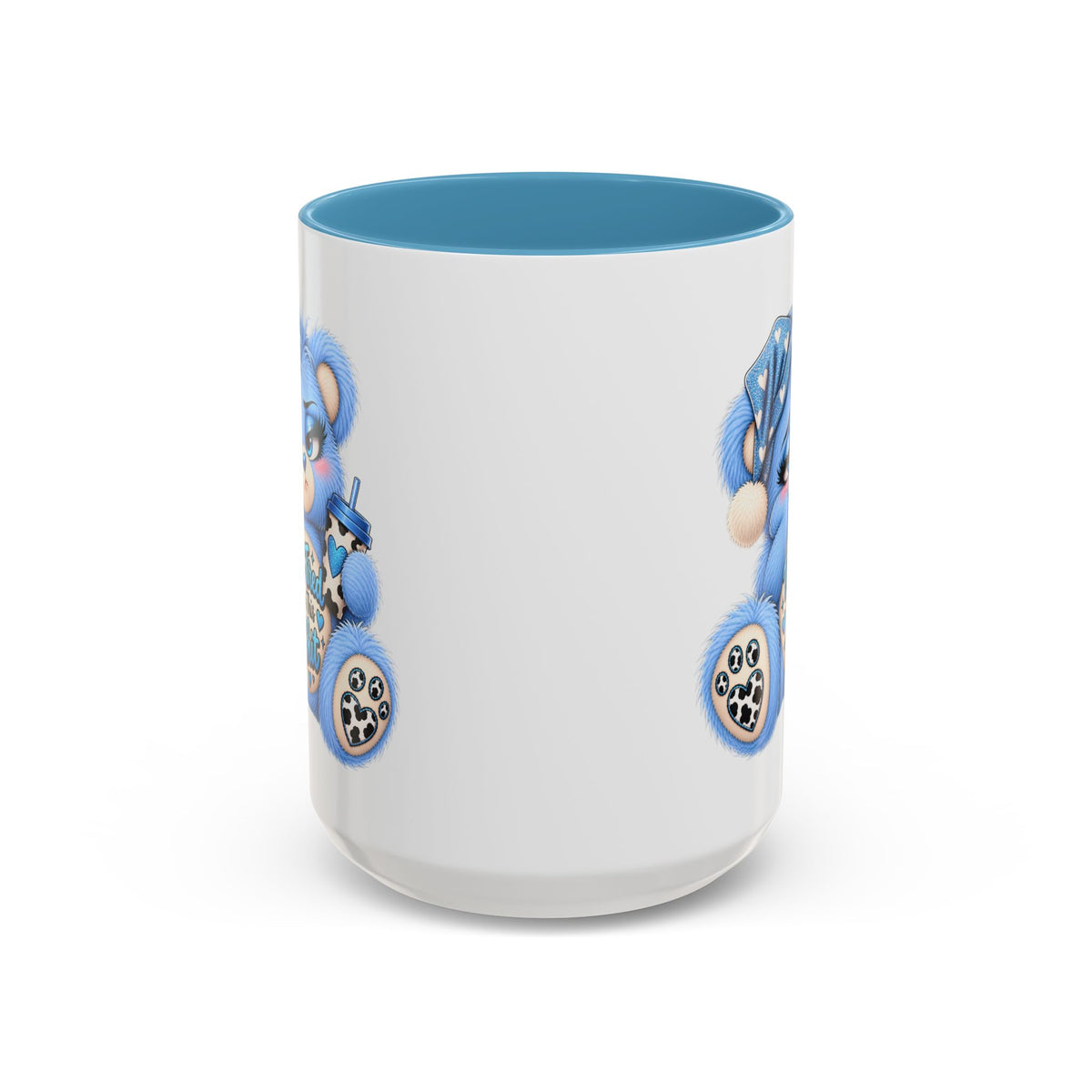 MooStache Sassy Bear Mug | Too Tired Bear
