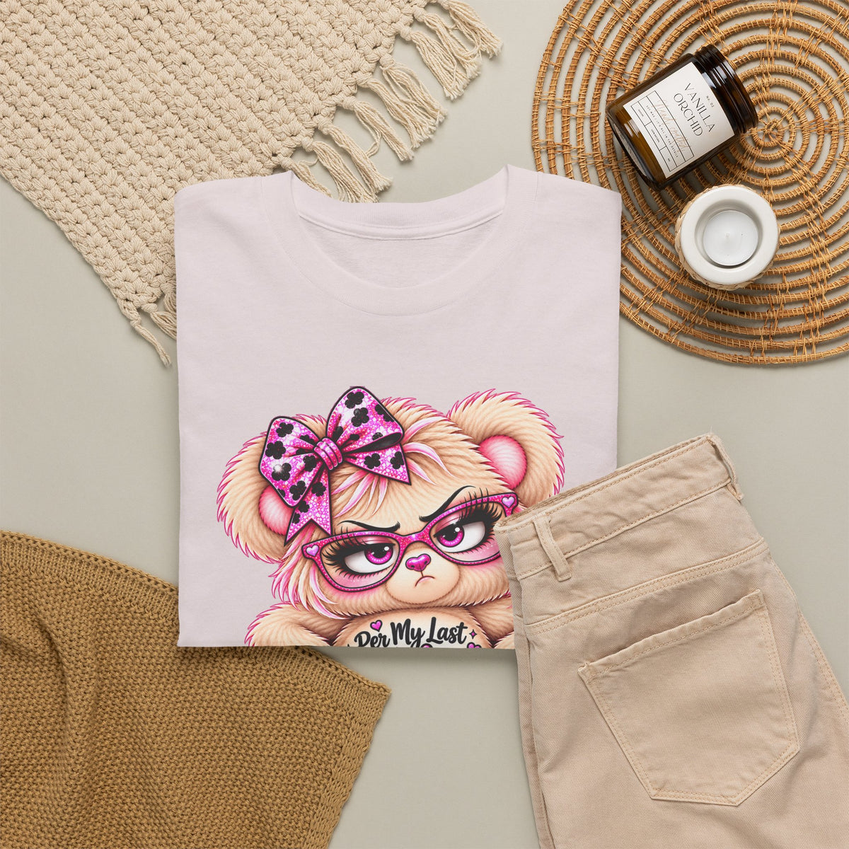 MooStache Sassy Bear Unisex Tee |  Per My Last… Bear