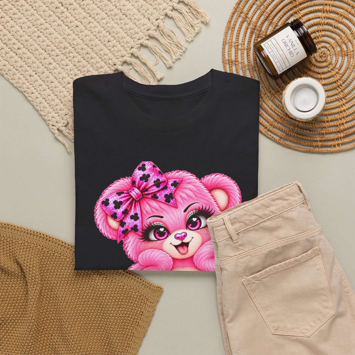 MooStache Sassy Bear Unisex Tee |  Twatwaffle Bear