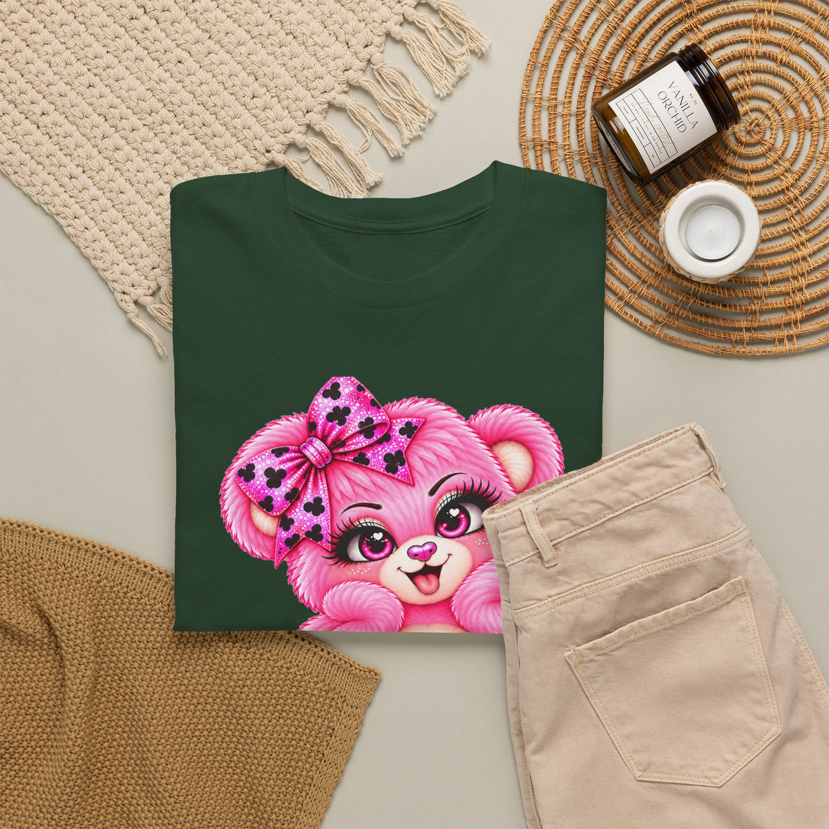 MooStache Sassy Bear Unisex Tee |  Twatwaffle Bear