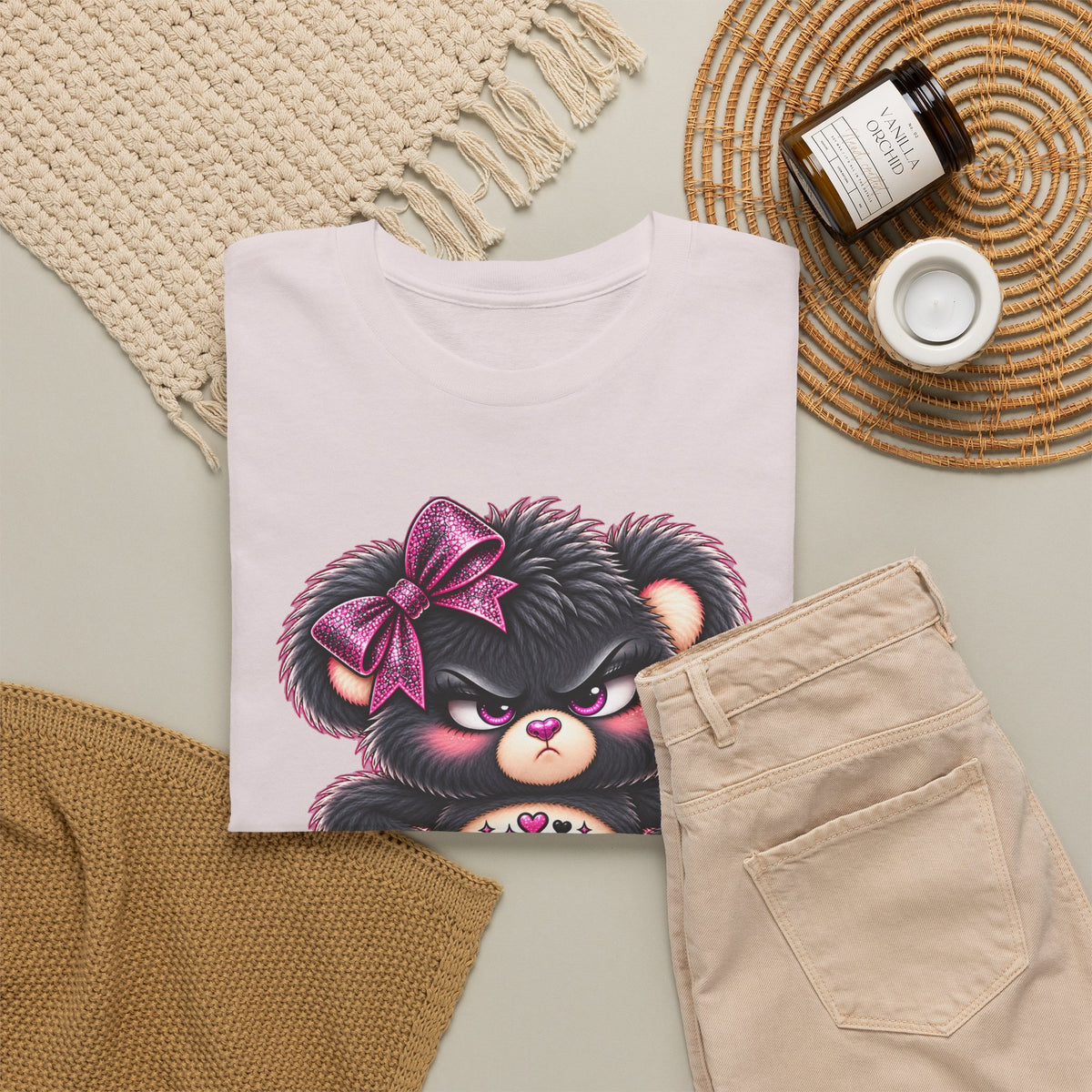 MooStache Sassy Bear Unisex Tee | FAFO Bear