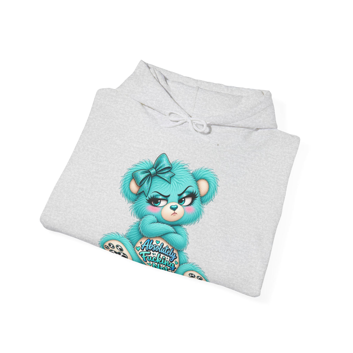 MooStache Sassy Bear Unisex Hoodie | Absolutely Not Bear