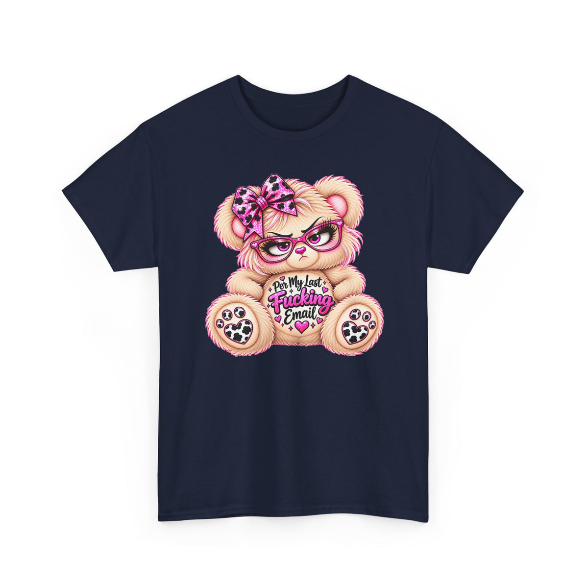 MooStache Sassy Bear Unisex Tee |  Per My Last… Bear