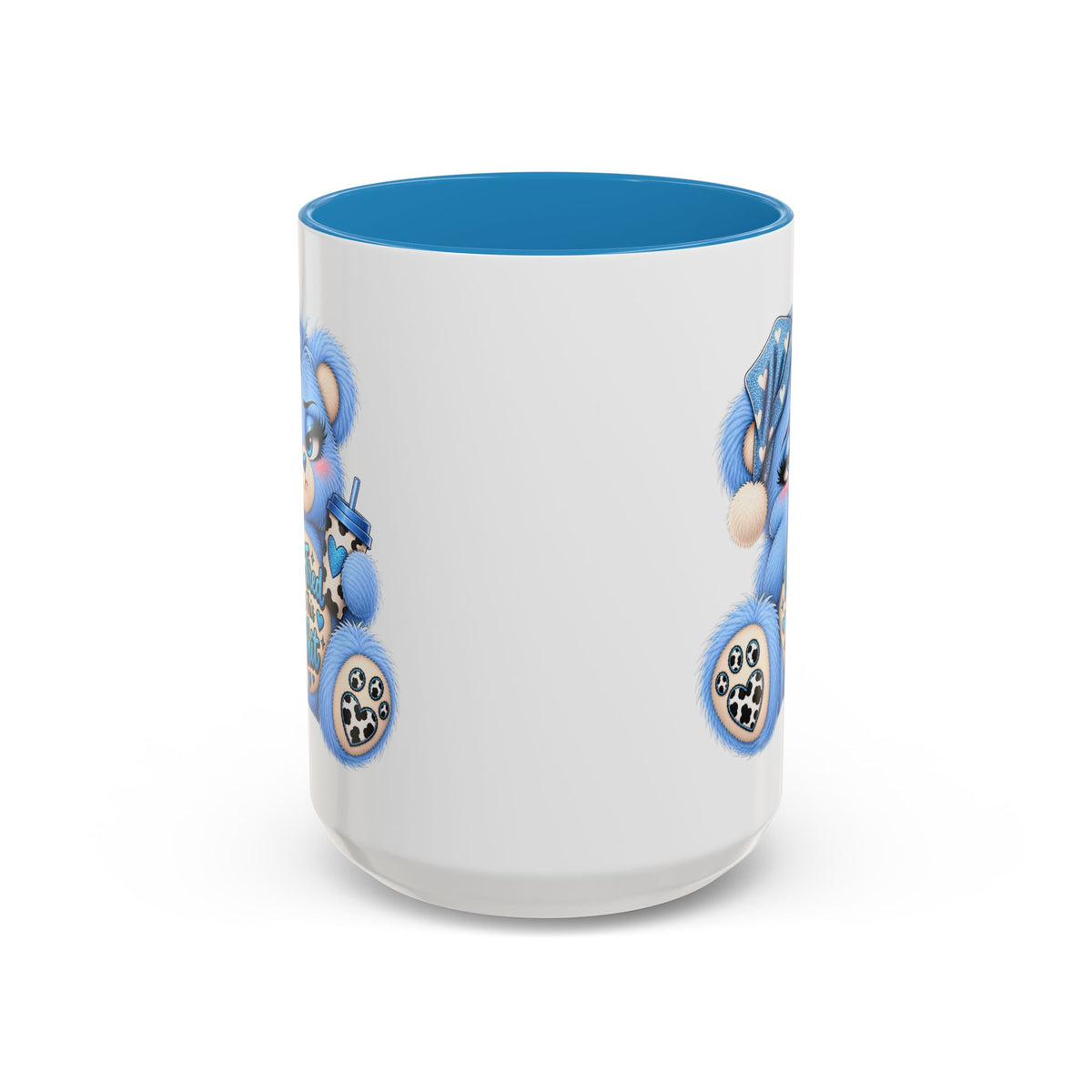 MooStache Sassy Bear Mug | Too Tired Bear