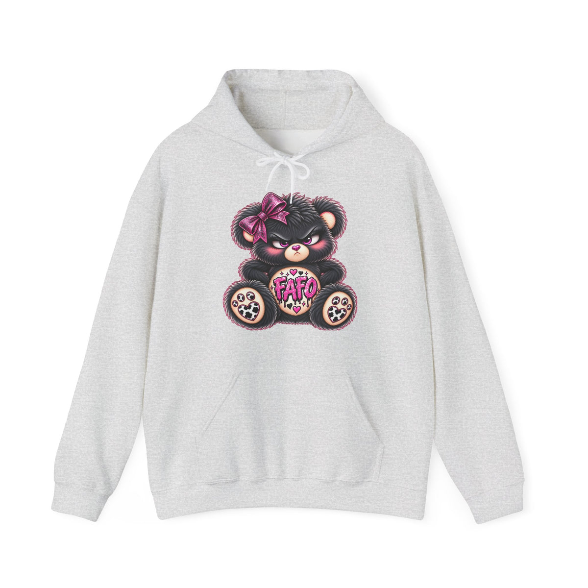 MooStache Sassy Bear Unisex Hoodie | FAFO Bear