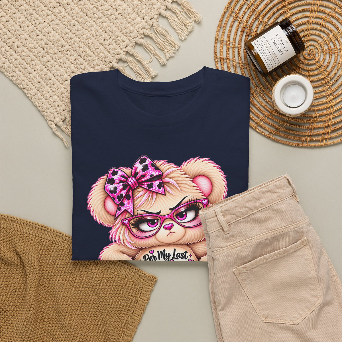 MooStache Sassy Bear Unisex Tee |  Per My Last… Bear