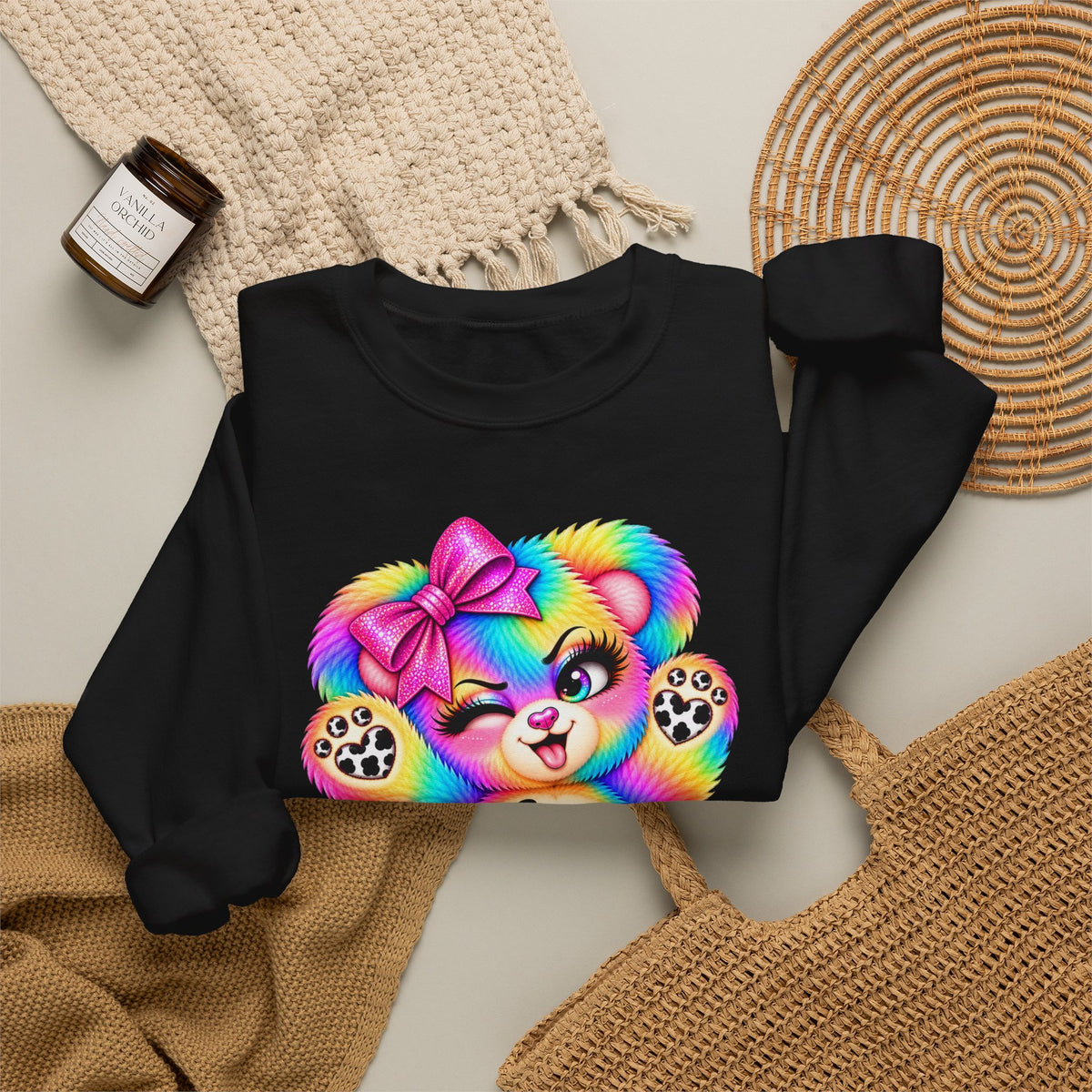 MooStache Sassy Bear Sweatshirt | Be a F*cking Mind Human Bear
