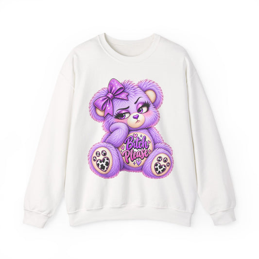 MooStache Sassy Bear Sweatshirt | Bitch Please Bear