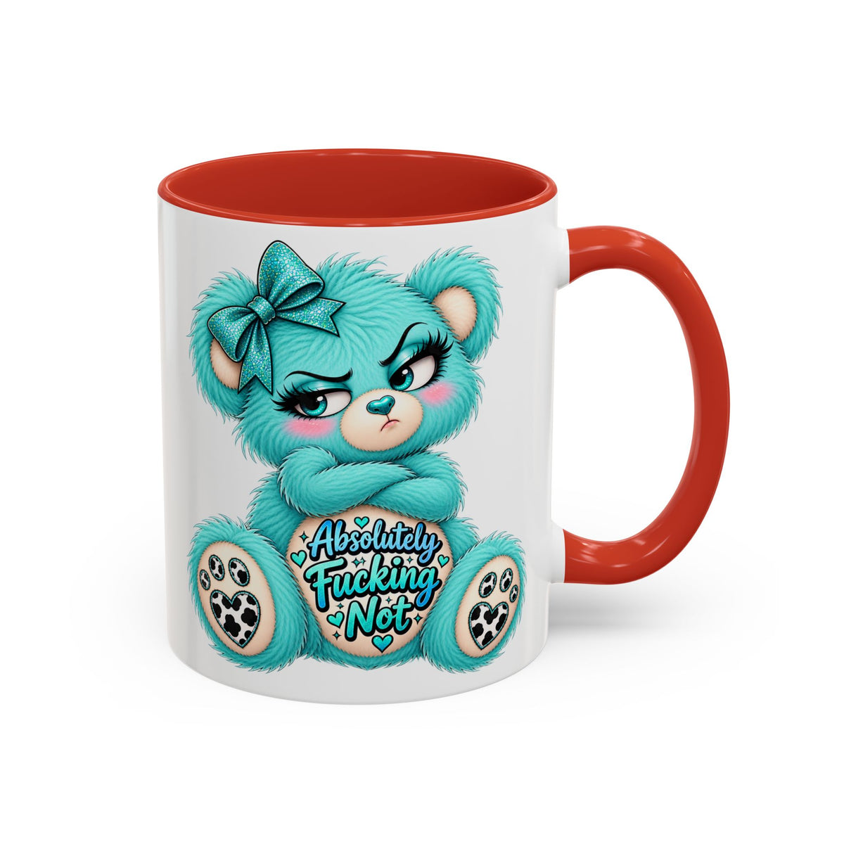 MooStache Sassy Bear Mug | Absolutely F*cking Not Bear