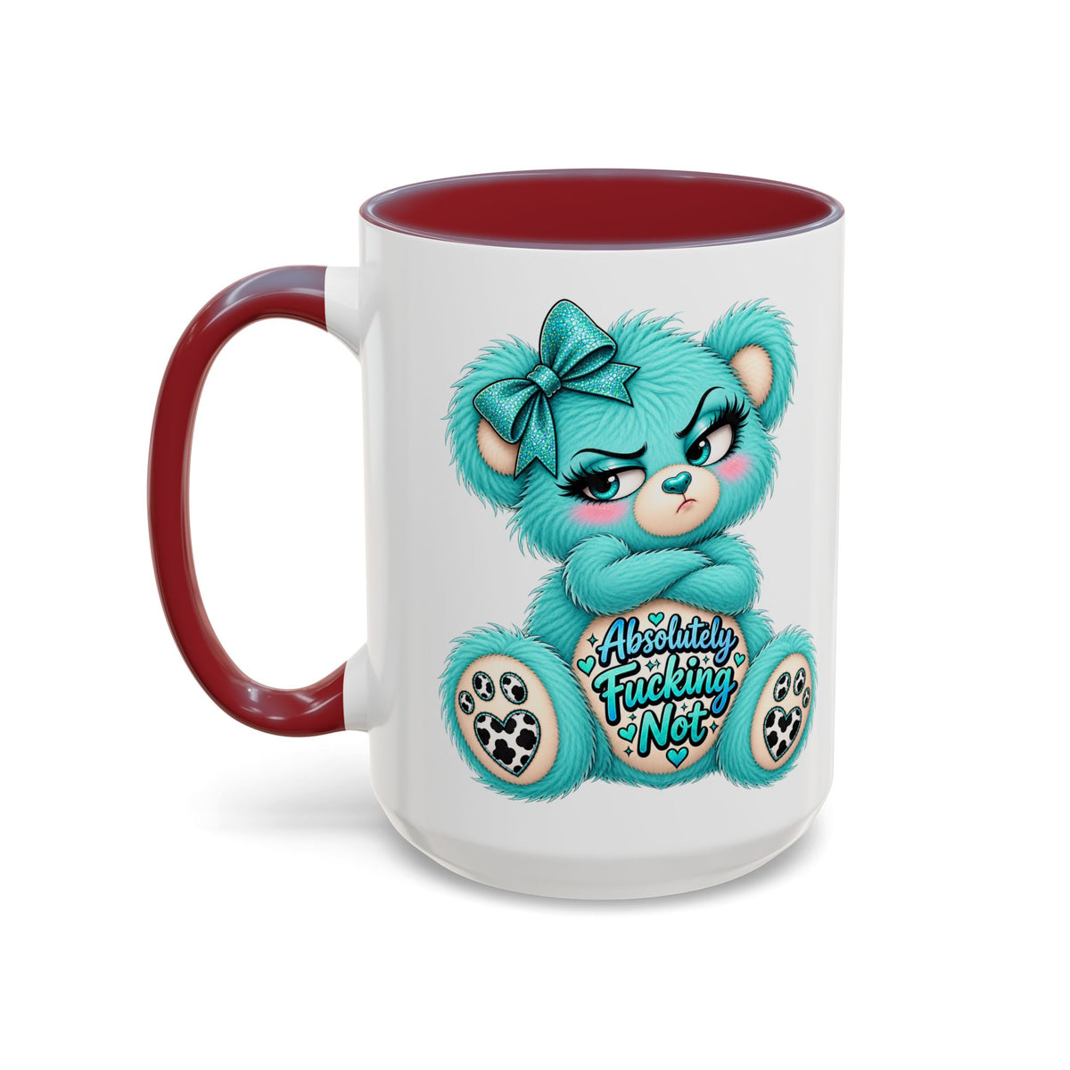 MooStache Sassy Bear Mug | Absolutely F*cking Not Bear