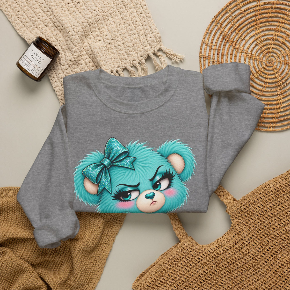 MooStache Sassy Bear Sweatshirt | Absolutely F*cking Not Bear