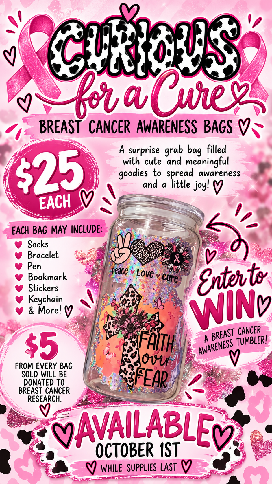 Curious for a Cure: BC Awareness Bag